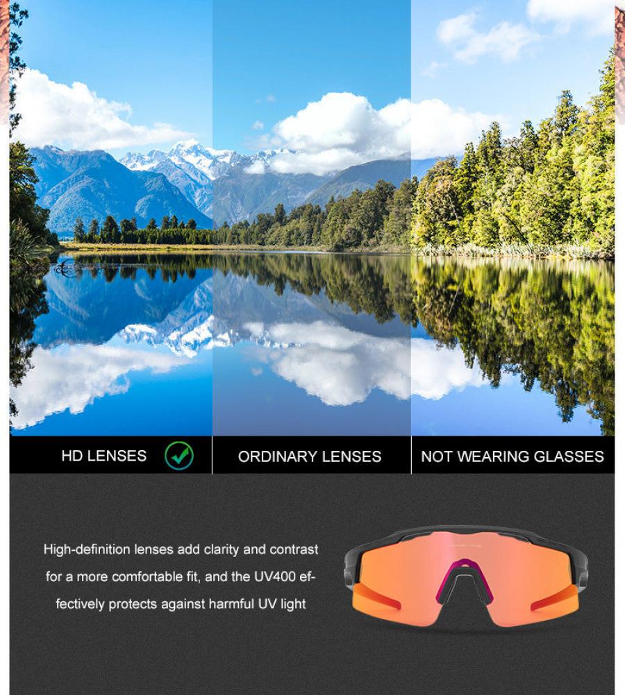 Kapvoe X75 Half Frame Sports Sunglasses-Black - D Byk Store