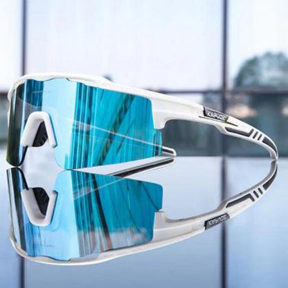 Kapvoe X75 Half Frame Sports Sunglasses-Blue/White - D Byk Store