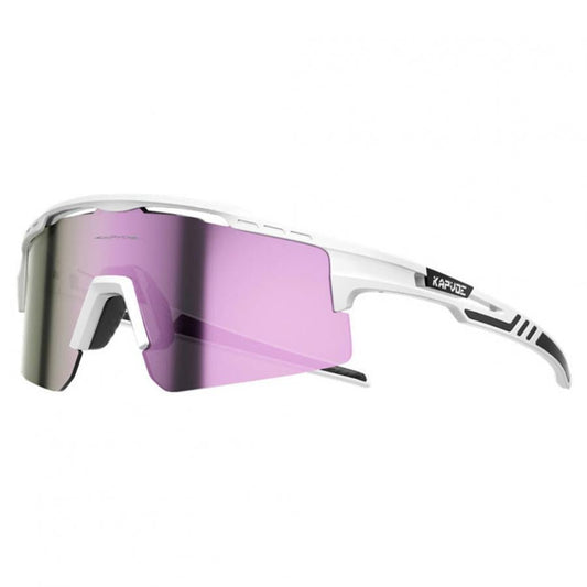 Kapvoe X75 Half Frame Sports Sunglasses-Purple/White - D Byk Store
