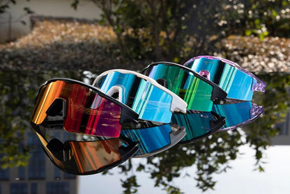 Kapvoe X75 Half Frame Sports Sunglasses-Red/Gold - D Byk Store