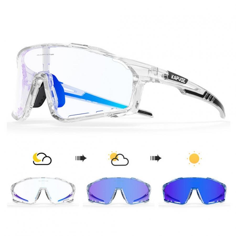 Kapvoe X76 Colour Changing Frames Photochromic Sunglasses-Blue - D Byk Store