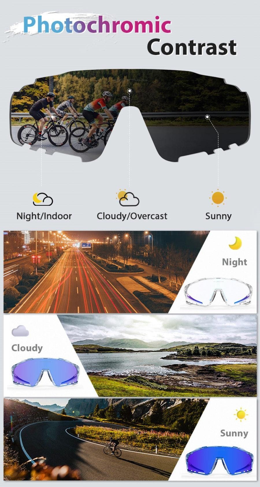 Kapvoe X76 Colour Changing Frames Photochromic Sunglasses - Blue/Green - D Byk Store