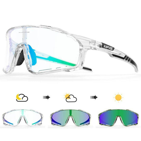 Kapvoe X76 Colour Changing Frames Photochromic Sunglasses - Blue/Green - D Byk Store
