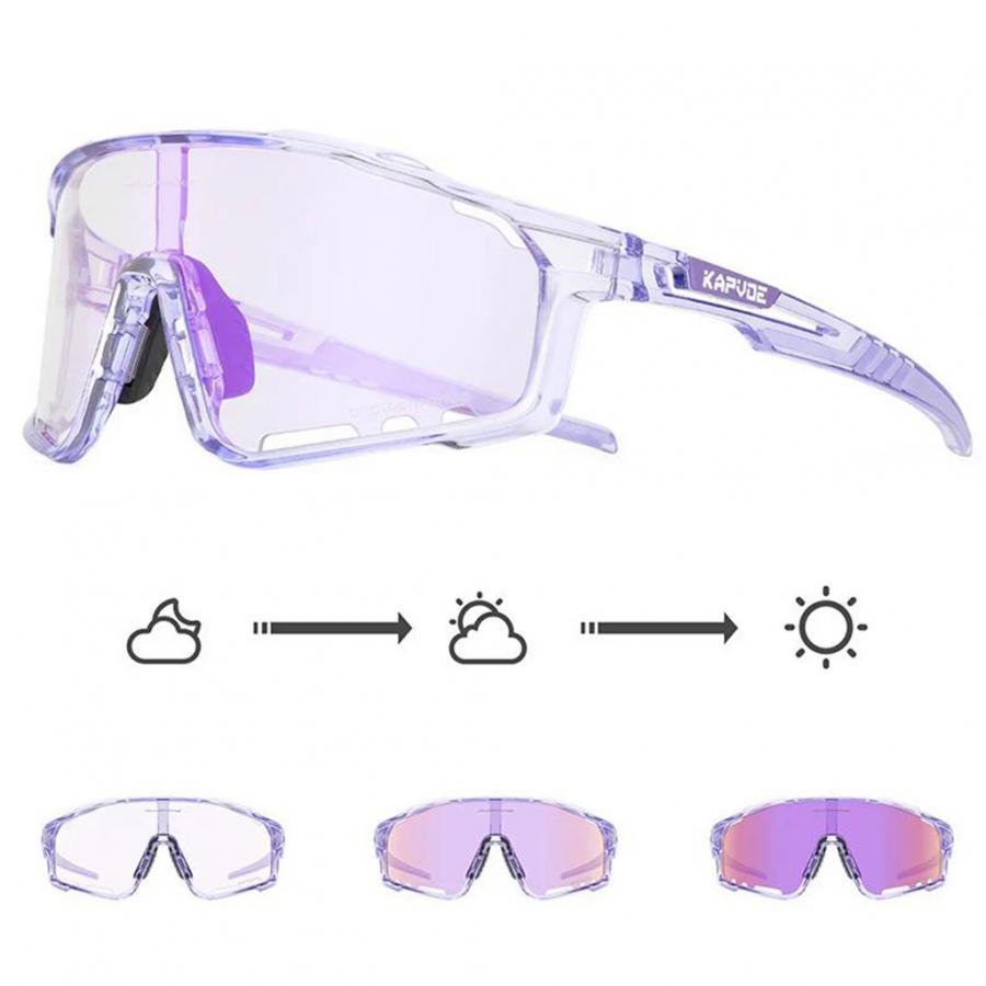 Kapvoe X76 Coloured Photochromic Sunglasses-Purple - D Byk Store