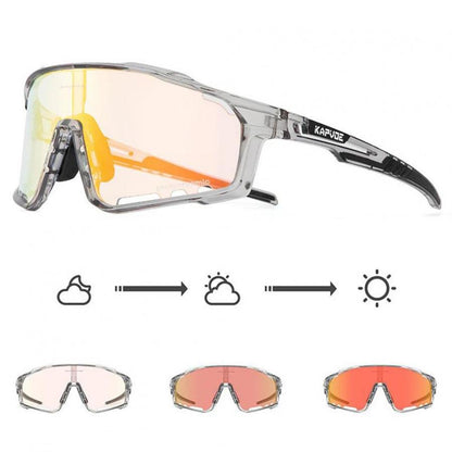 Kapvoe X76 Coloured Photochromic Sunglasses-Red/Clear - D Byk Store