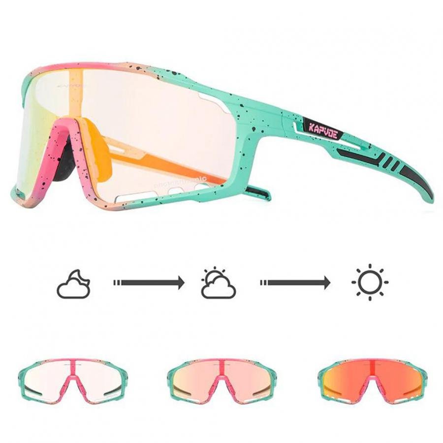Kapvoe X76 Coloured Photochromic Sunglasses-Red/Pink/Green - D Byk Store