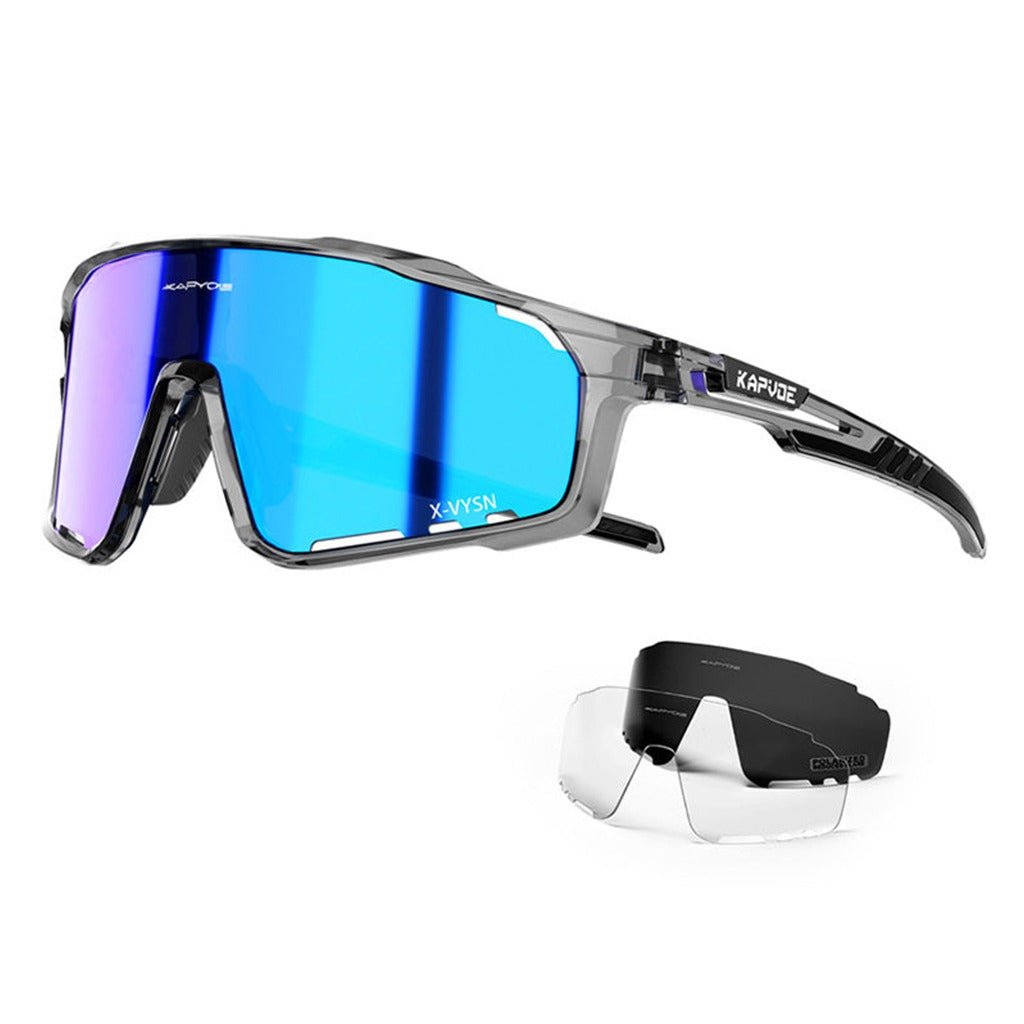 Kapvoe X76 Sports Sunglasses - Black/Blue - D Byk Store