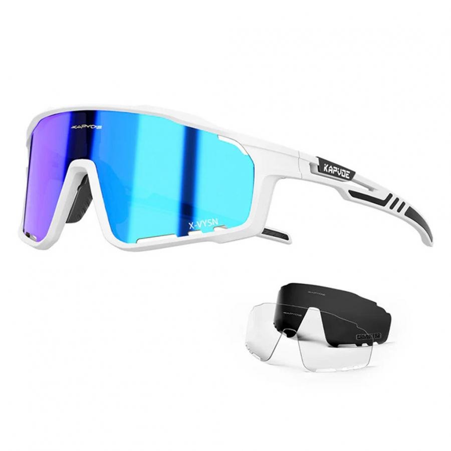 Kapvoe X76 Sports Sunglasses-Blue/White - D Byk Store