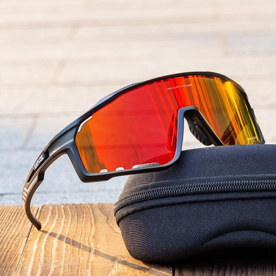 Kapvoe X76 Sports Sunglasses - Red/Black - D Byk Store