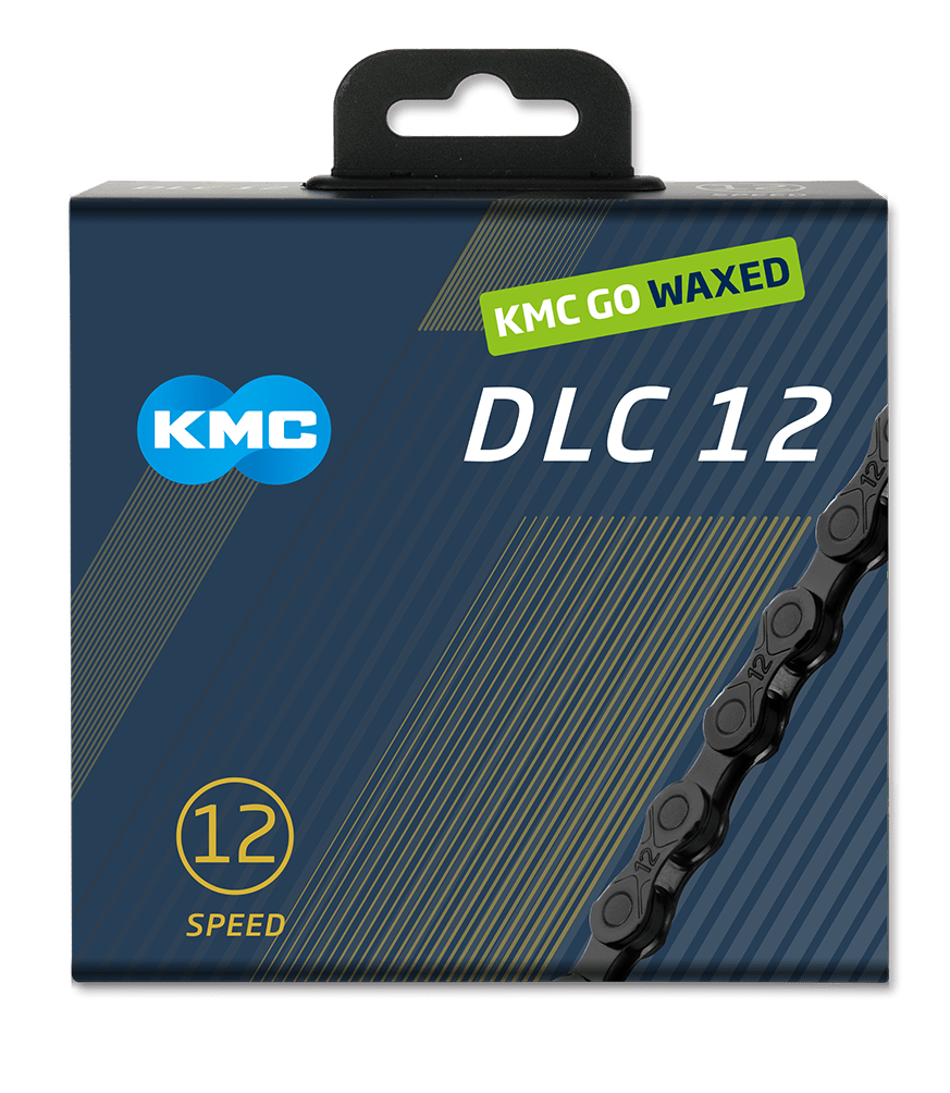 KMC Chain DLC 12 Waxed - Black/Black - D Byk Store