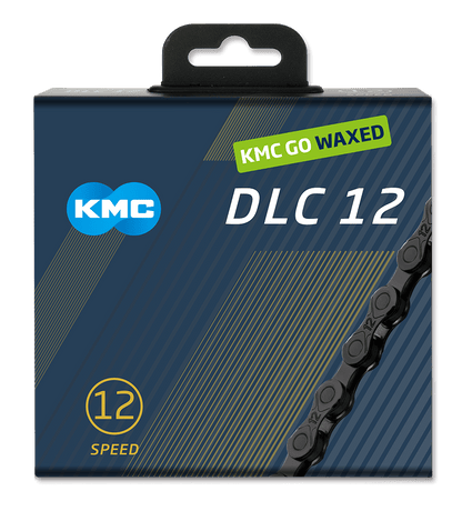KMC Chain DLC 12 Waxed - Black/Black - D Byk Store