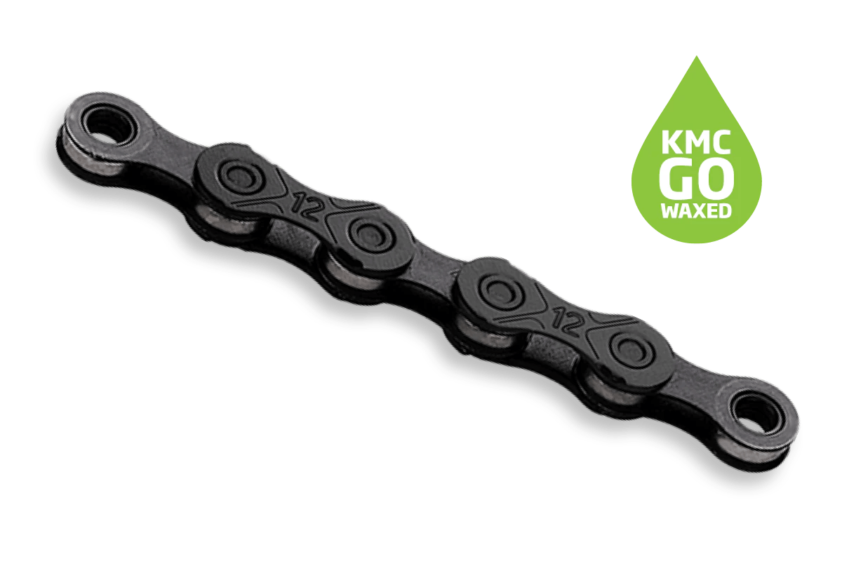 KMC Chain DLC 12 Waxed - Black/Black - D Byk Store