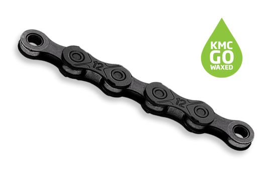 KMC Chain DLC 12 Waxed - Black/Black - D Byk Store