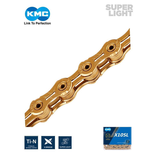 KMC Chain X10 Super Light - Ti - N (Gold) - D Byk Store