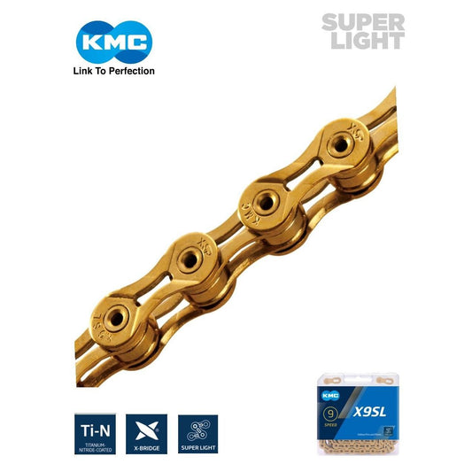 KMC Chain X9 Super Light - Ti - N (Gold) - D Byk Store
