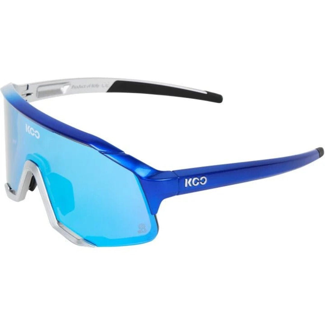 KOO Demos Bora Red Bull Team Edition Sport Sunglasses (Blue/Silver/Turquoise Mirror) - D Byk Store