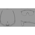 KOO Demos Bora Red Bull Team Edition Sport Sunglasses (Blue/Silver/Turquoise Mirror) - D Byk Store