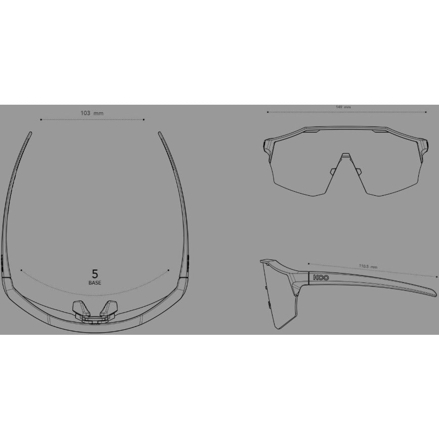 KOO Demos Bora Red Bull Team Edition Sport Sunglasses (Blue/Silver/Turquoise Mirror) - D Byk Store