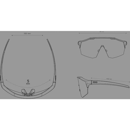 KOO Demos Bora Red Bull Team Edition Sport Sunglasses (Blue/Silver/Turquoise Mirror) - D Byk Store