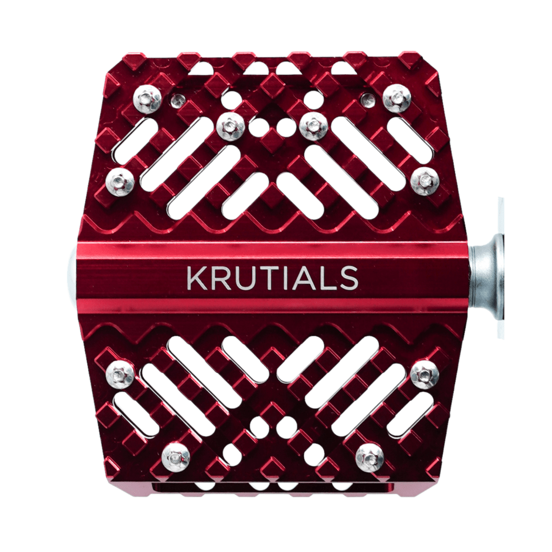 Krutials Platform Pedals - Red - D Byk Store