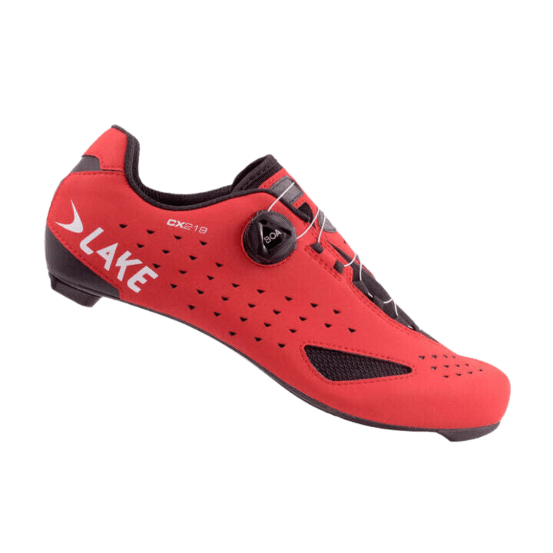 Lake Cycling Shoe CX 219 - Red/White - D Byk Store
