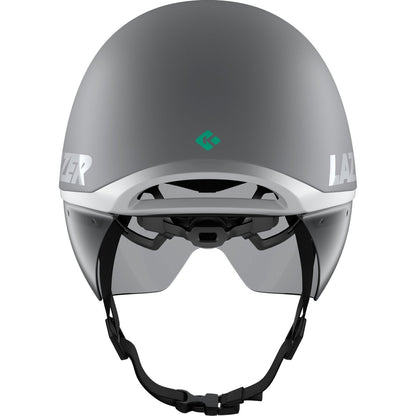 Lazer Victor KinetiCore Time Trial Helmet - Matte White Silver - D Byk Store