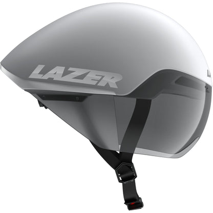 Lazer Victor KinetiCore Time Trial Helmet - Matte White Silver - D Byk Store