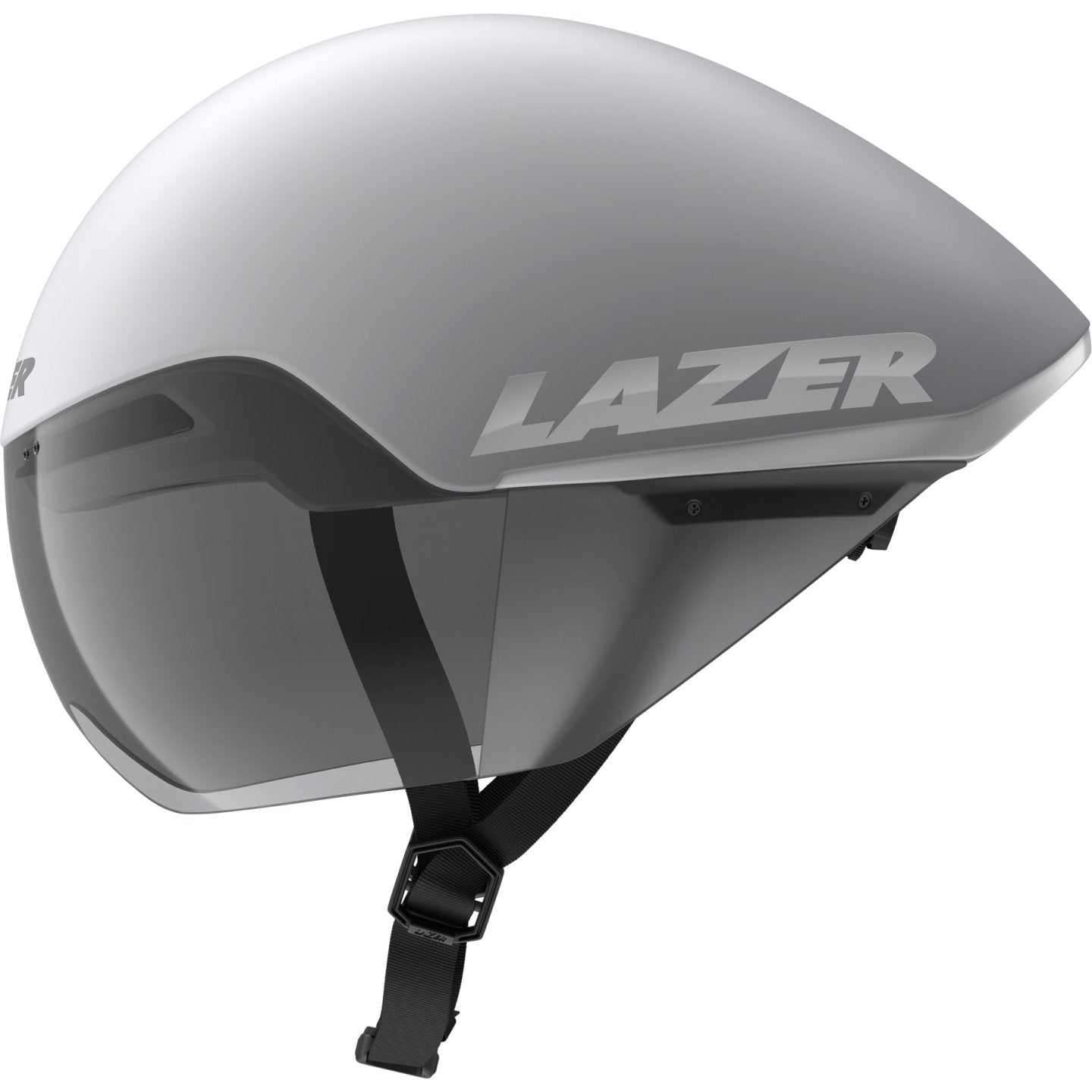 Lazer Victor KinetiCore Time Trial Helmet - Matte White Silver - D Byk Store