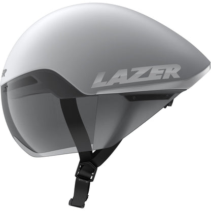 Lazer Victor KinetiCore Time Trial Helmet - Matte White Silver - D Byk Store