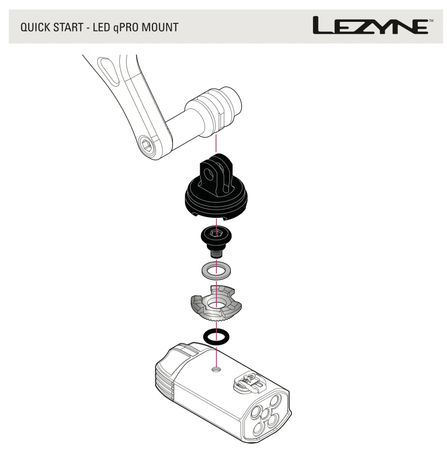 Lezyne Fusion Drive Pro 600+ Front Light (with QPRO Mount) - D Byk Store