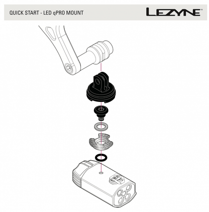 Lezyne Fusion Drive Pro 600+ Front Light (with QPRO Mount) - D Byk Store