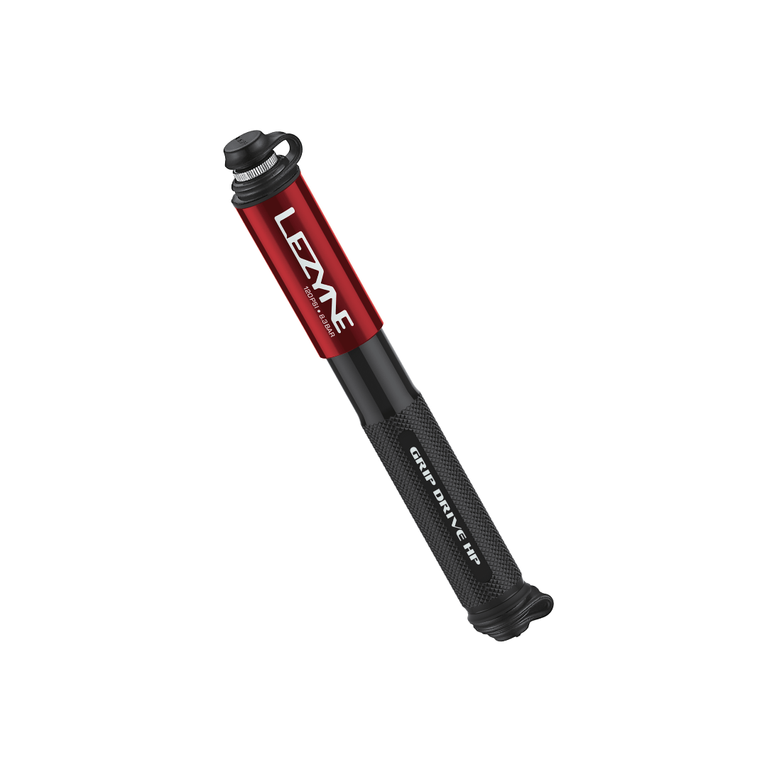 Lezyne Grip Drive High Pressure Pump - Red - D Byk Store