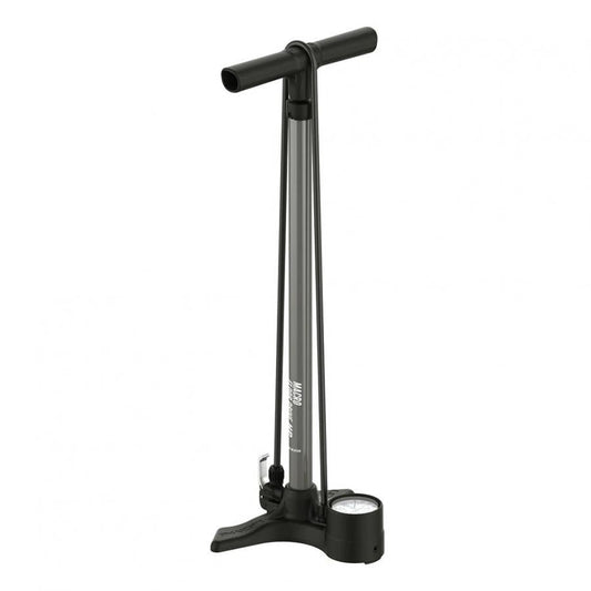 Lezyne Macro Drive Floor Pump (Dual Valve) - Flat Grey - D Byk Store