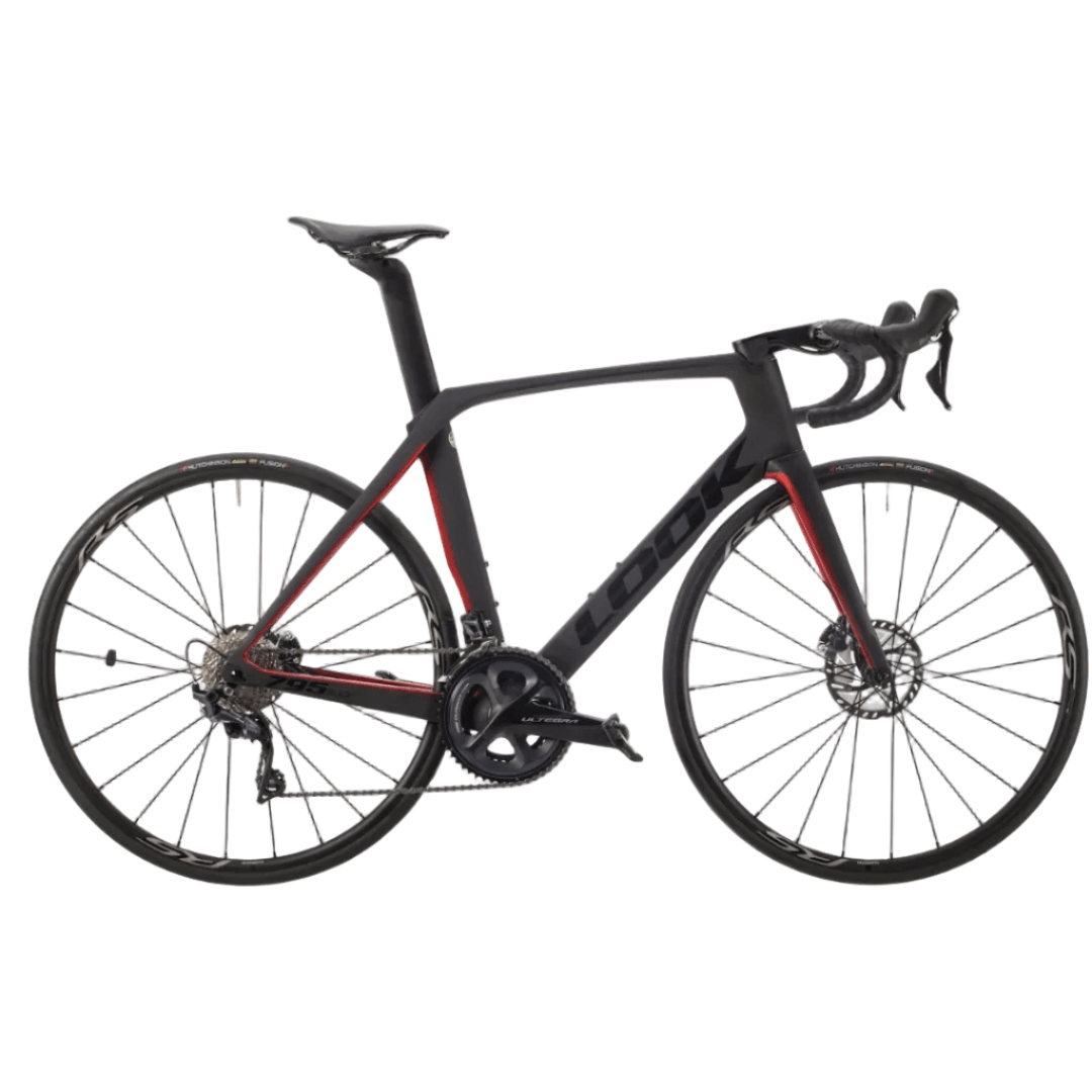Look 795 Blade R38D Ultegra - Black Metallic Red Mat Glossy - D Byk Store