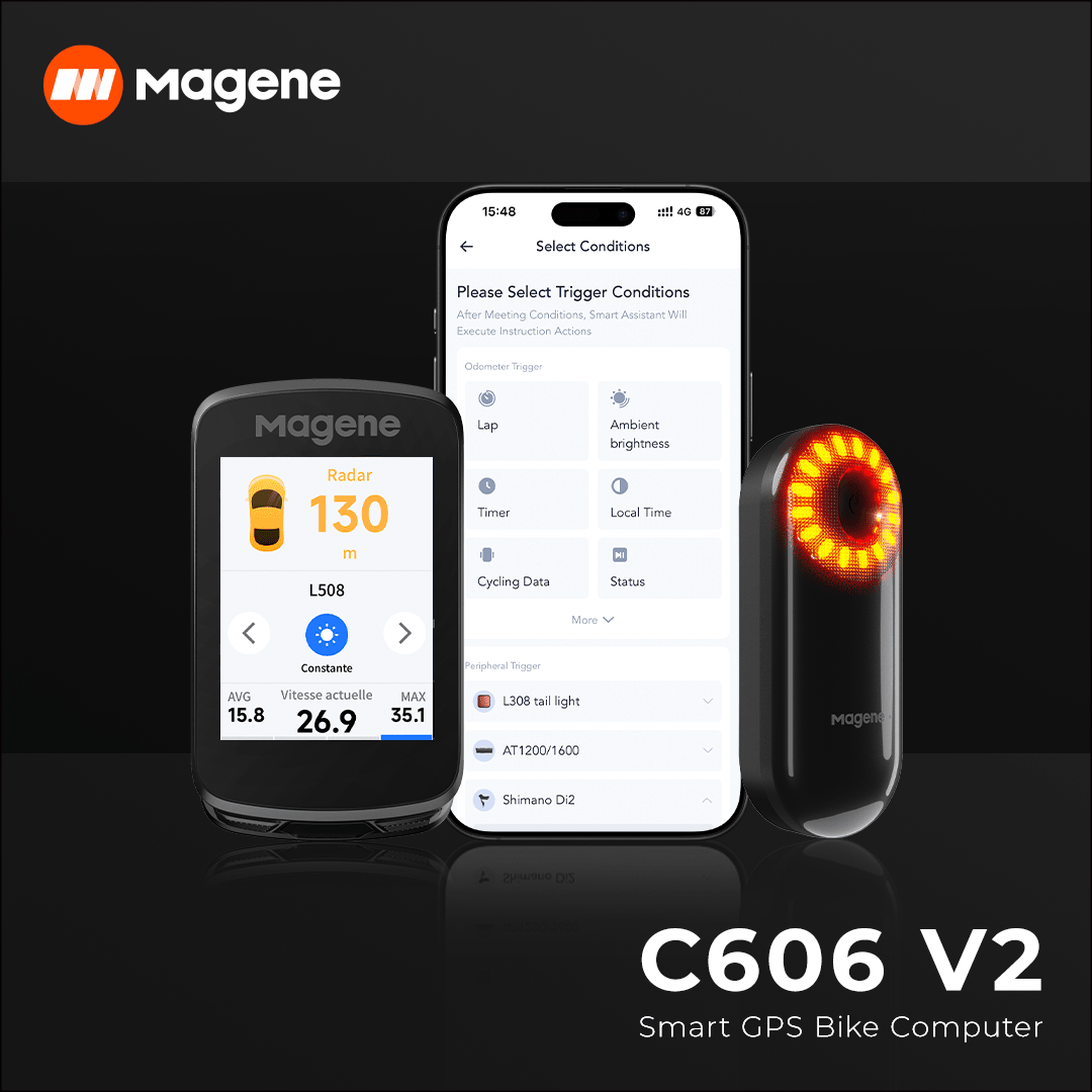 Magene C606 V2 GPS Cyclocomputer (Black) - D Byk Store