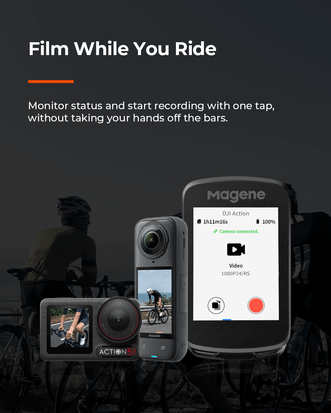 Magene C606 V2 GPS Cyclocomputer (Black) - D Byk Store