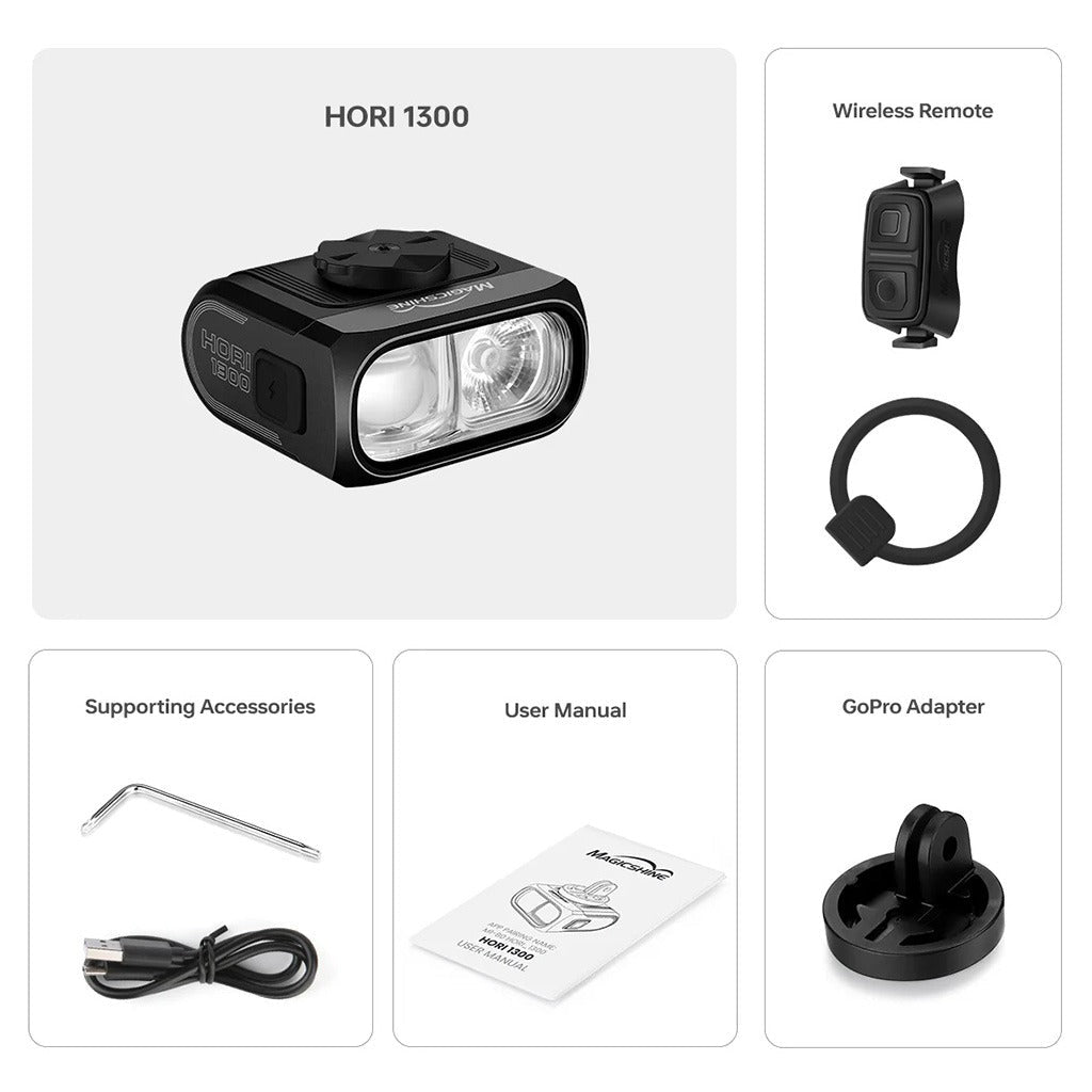 Magicshine HORI 1300 Dual Mounted Front Light (1300 Lumens) - D Byk Store