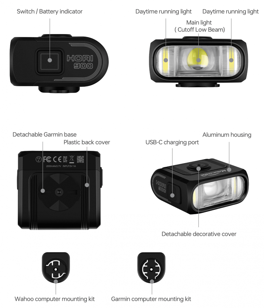 Magicshine HORI 900 Dual Mounted Front Light (900 Lumens) - D Byk Store