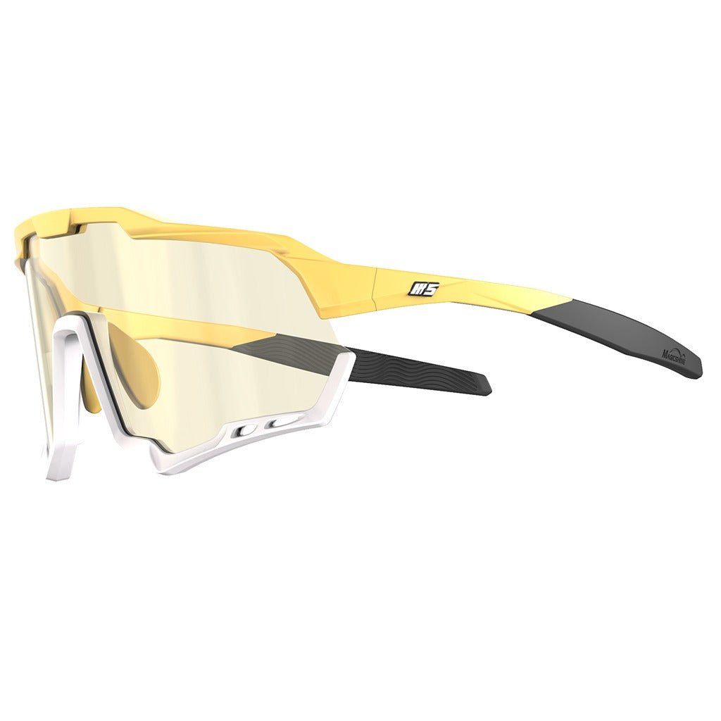 Magicshine Morpher Coloured Photochromic Sunglasses-Yellow/White - D Byk Store