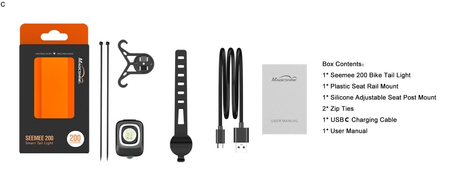 Magicshine Rear Light Seemee 200 Version 3 - D Byk Store