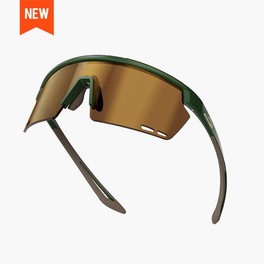 Magicshine Rouler Classic Sports Sunglasses - Green/Brown - D Byk Store