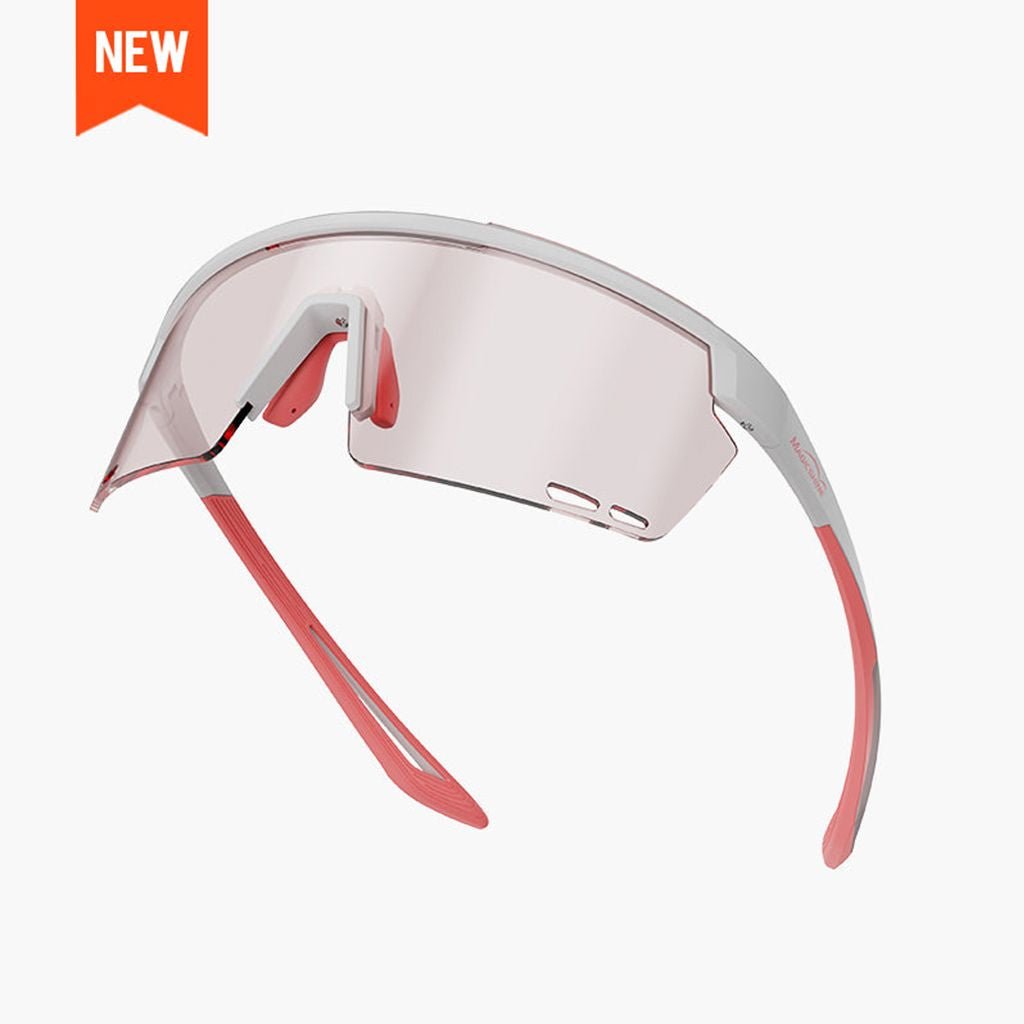 Magicshine Rouler Coated Photochromic Sunglasses - White/Pink - D Byk Store
