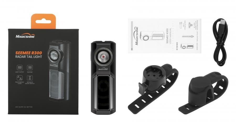 Magicshine SEEMEE R300 Radar Rear Light - Black (300 Lumens) - D Byk Store