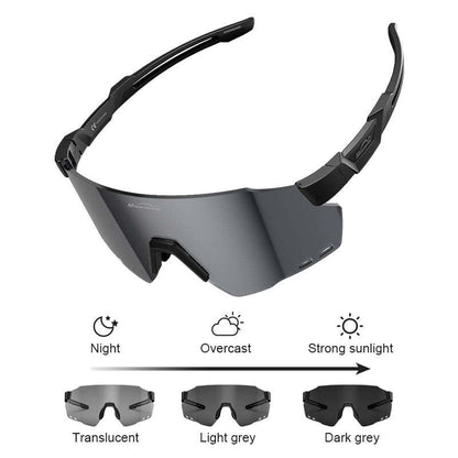 Magicshine Windbreaker Photochromic Sunglasses - Coffee Brown - D Byk Store