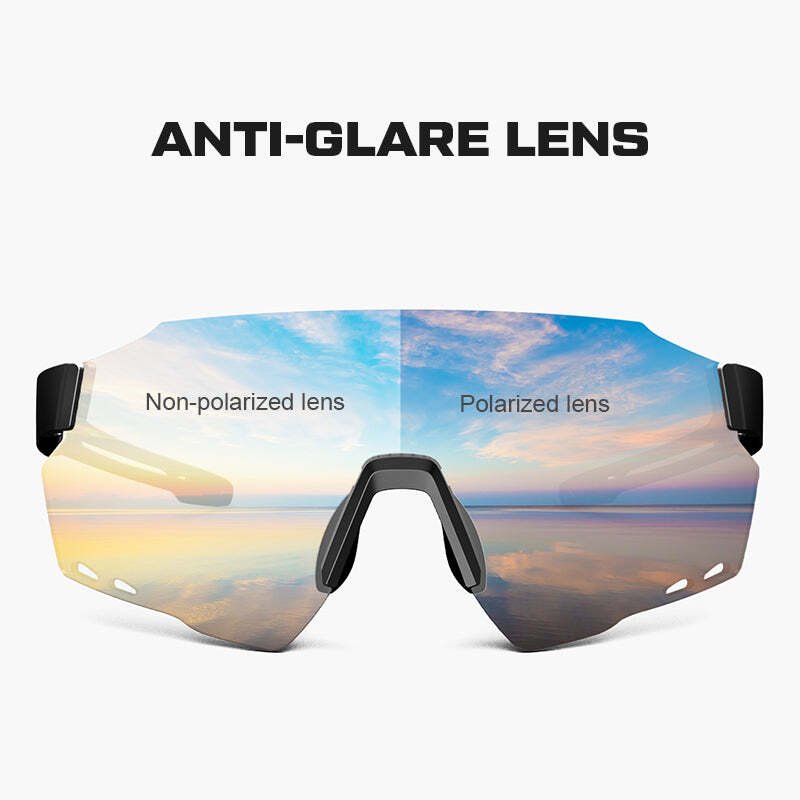 Magicshine Windbreaker Polorized Sunglasses WB001P - Black - D Byk Store