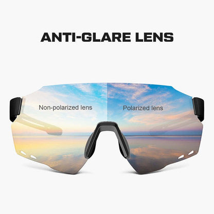 Magicshine Windbreaker Polorized Sunglasses WB001P - Black - D Byk Store