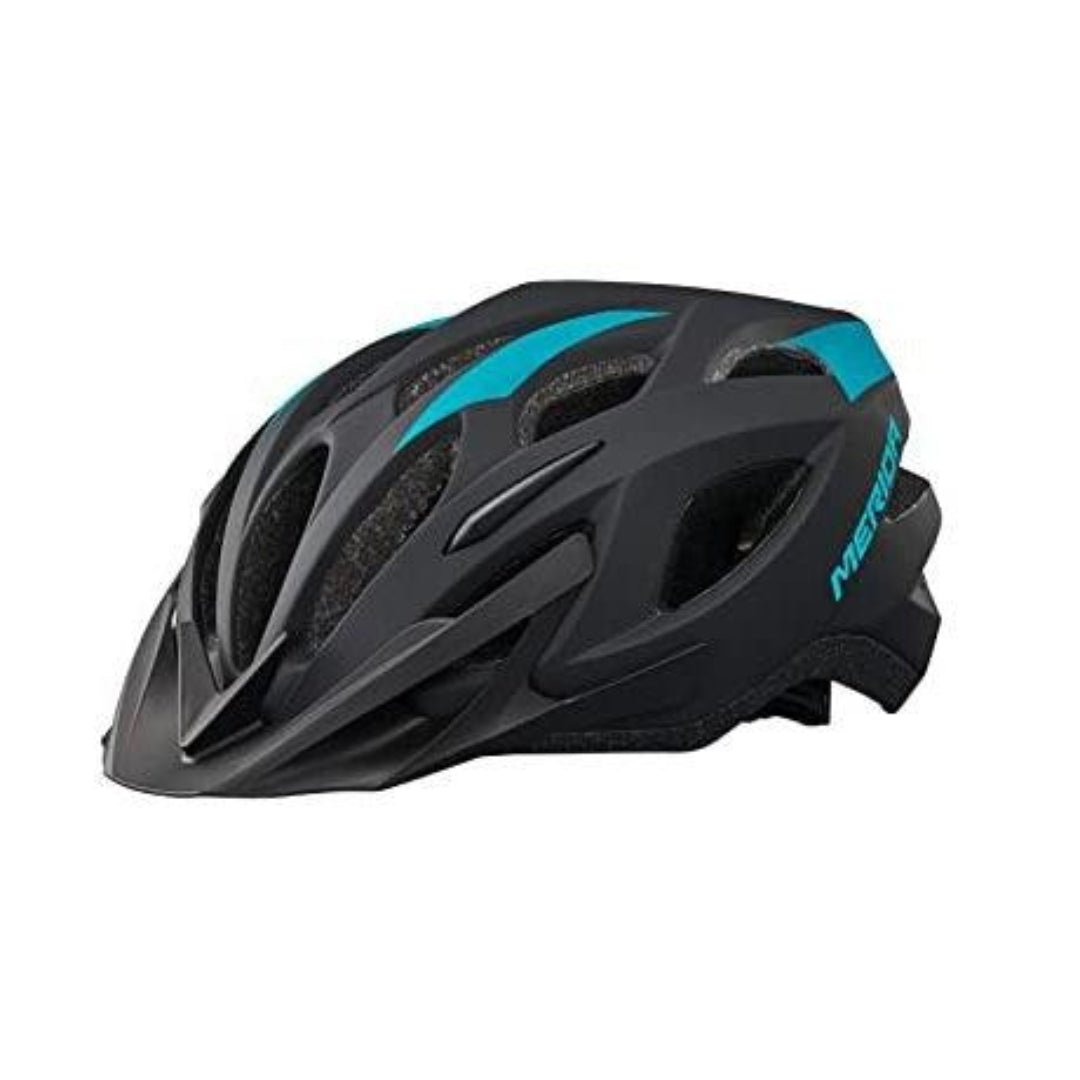Merida Charger KJ201 - Y - 1 MTB Cycling Helmet (Matt Black/Blue) - D Byk Store