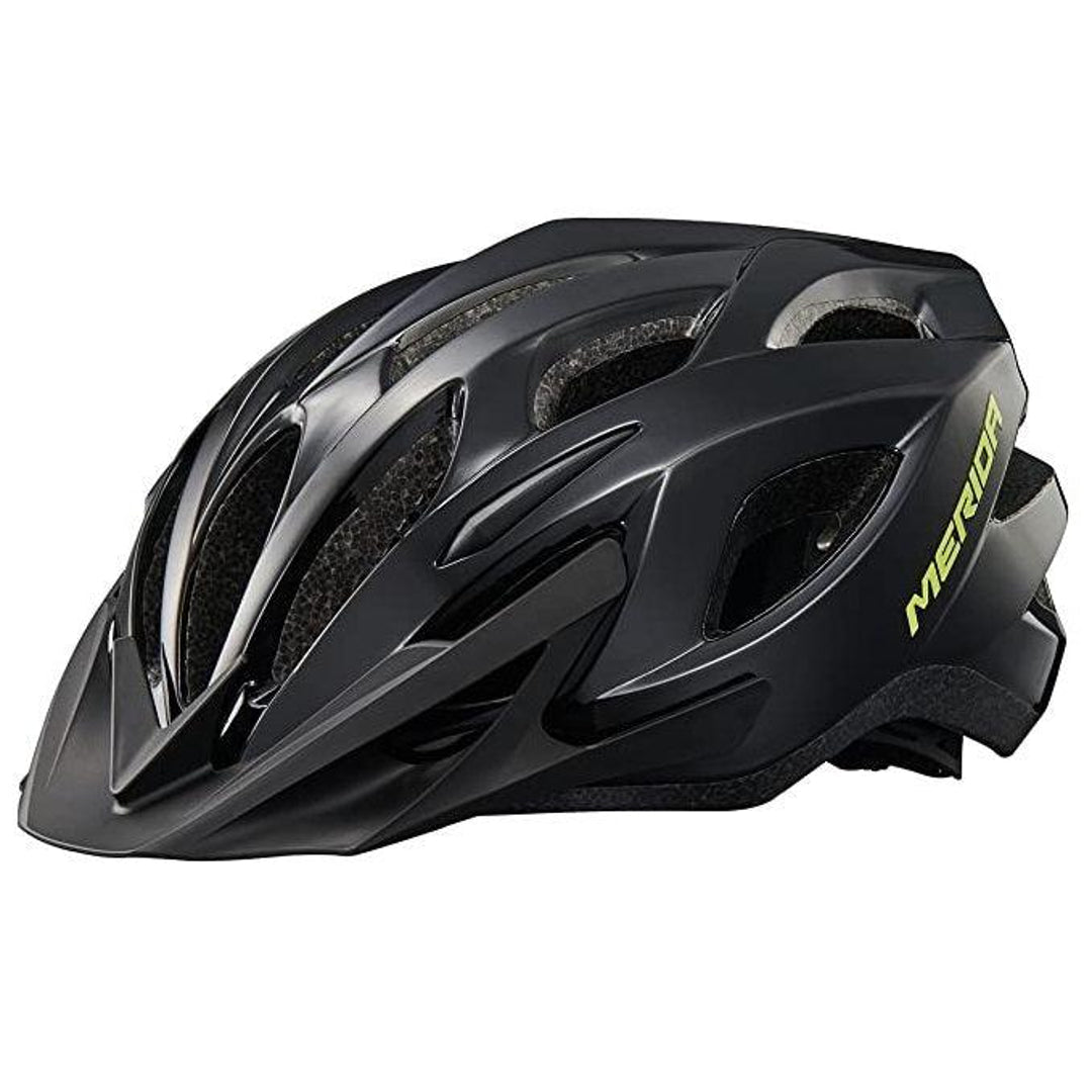 Merida Charger KJ201-A-1 MTB Cycling Helmet (Shiny Black/Yellow) - D Byk Store