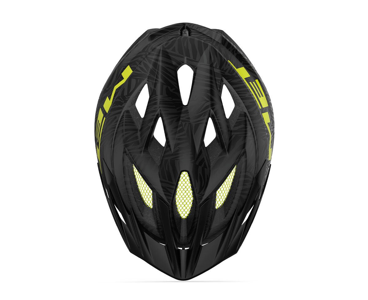 Met Crackerjack Kids Bike Helmet - Black Texture Green - D Byk Store