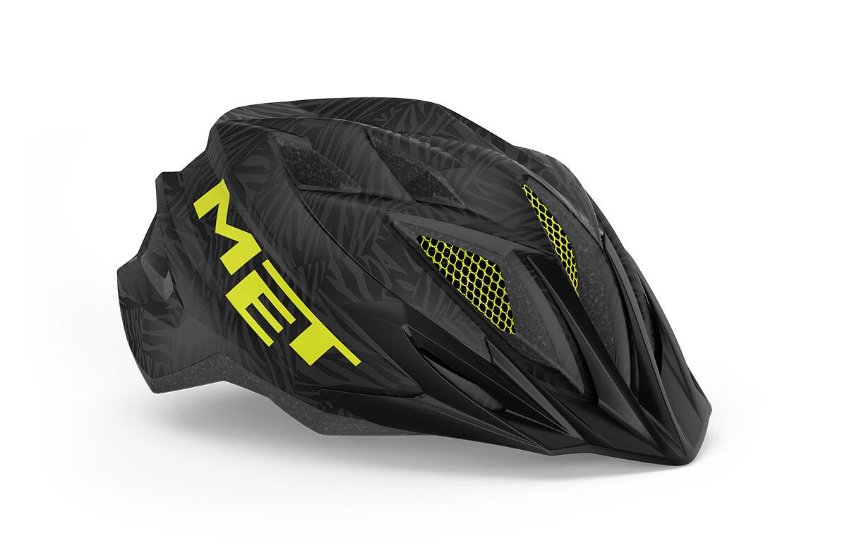 Met Crackerjack Kids Bike Helmet - Black Texture Green - D Byk Store